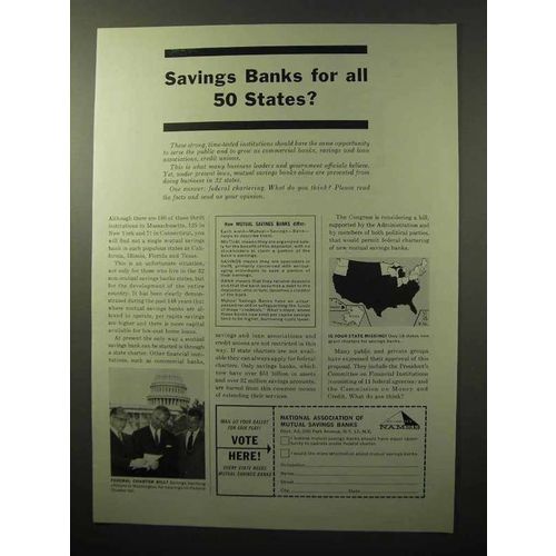 1964 National Association of Mutual Savings Banks Ad