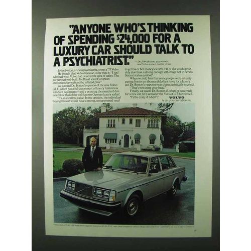 1980 Volvo GLE Ad - Talk to a Psychiatrist