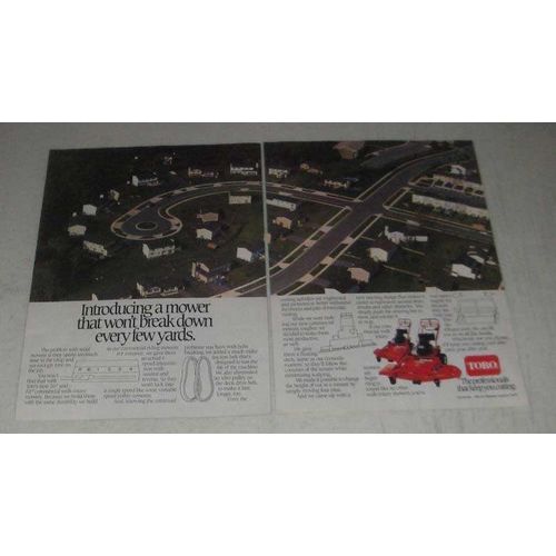 1984 Toro 36" and 52" Commercial Walk Rotary Mowers Ad