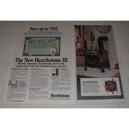 1985 Hearthstone II Woodstove Ad - Save up to $125