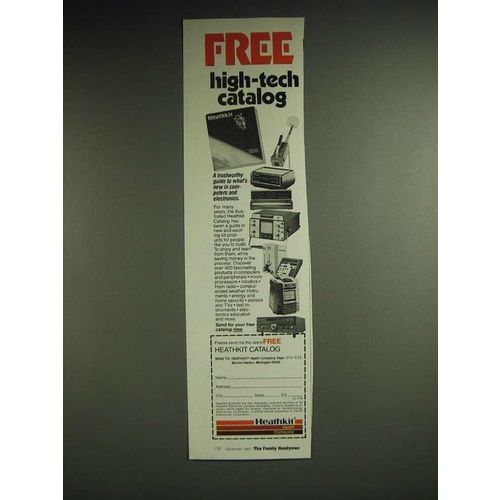 1985 Heathkit Heath Company Ad - Free high-tech catalog