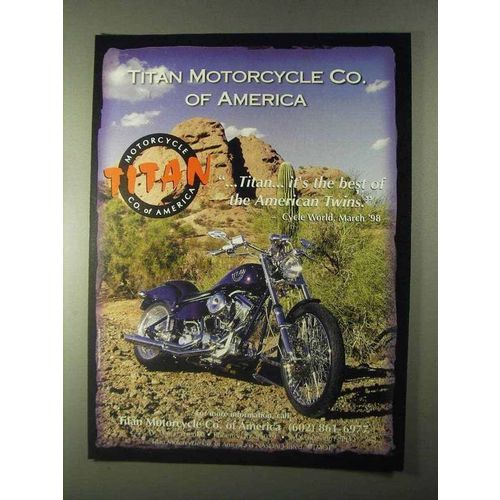 1999 Titan Motorcycles Ad - Best of American Twins