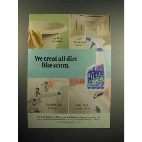 1999 Tilex Antibacterial Soap Scum, Bathroom Cleaner Ad