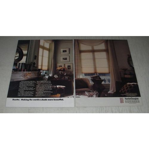 1991 Hunter Douglas Duette Shades Ad - Making the world a shade more beautiful