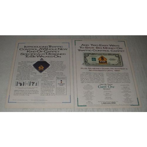 1991 Monsanto Wear-Dated Carpet Ad - Introducing Traffic Control