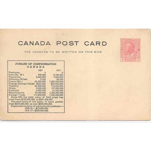 Canada #P33L Postal Card MINT Admiral