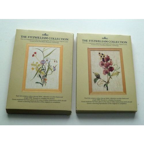 2 x DMC EMBROIDERY KITS- THE FITZWILLIAM COLLECTION