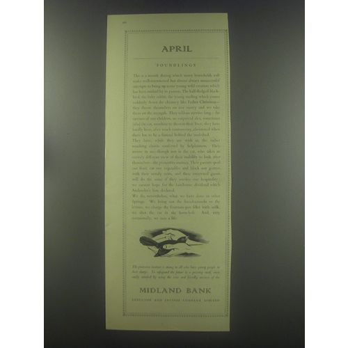 1954 Midland Bank Ad - April Foundlings