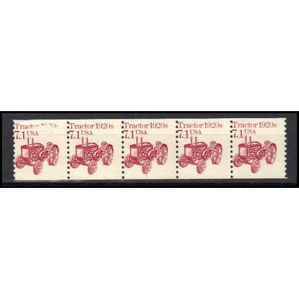 2127 7.1c Tractor Barely Clears MNH Dry Gum PNC 1/5 X0673
