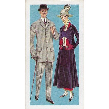 British Costume 1967 Brooke Bond Tea Card 43 - Day Clothes 1916