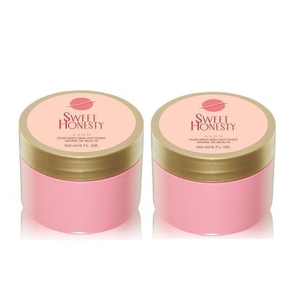 Avon Sweet Honesty Perfumed Skin Softener 5 oz x2