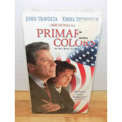 Primary Colors VHS Tape 1992 John Travolta Emma Thompson New Sealed