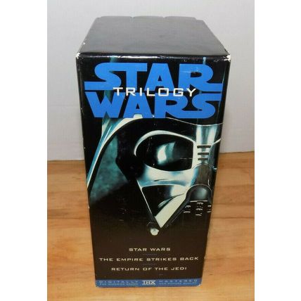 Star Wars Trilogy VHS 3 Tape Box Set 1995 Used