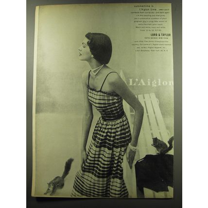 1949 L'Aiglon Sundress Ad - Summertime is L'Aiglon Time