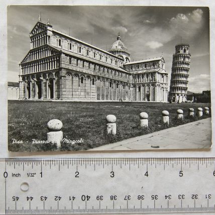old Postcard Pisa, Italy Piazza de Miracoli
