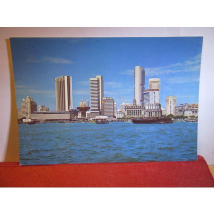 CLIFFORD PIER, WATERFRONT, SINGAPORE unused postcard =