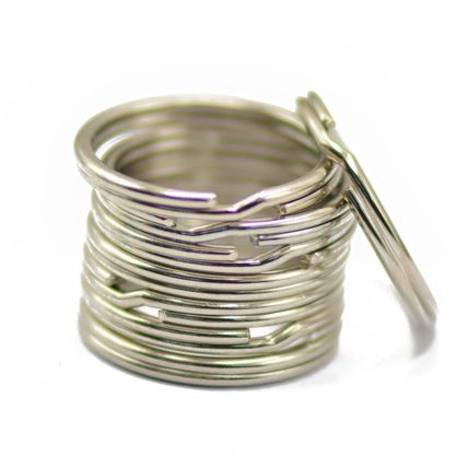 5 metal nickel KEYRING SPLIT RINGS Key Holder