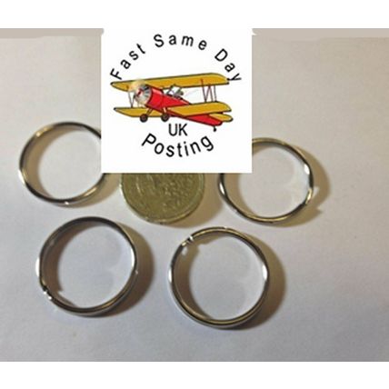 5 metal nickel KEYRING SPLIT RINGS Key Holder