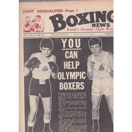 BOXING NEWS - 29 Mar 1968 - Great Britains team for Mexico Olympics