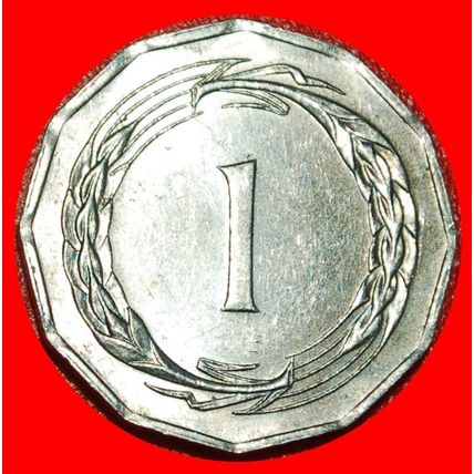 WREATH (1963-1972): CYPRUS ★ 1 MIL 1972! MINT LUSTRE!★LOW START★NO RESERVE