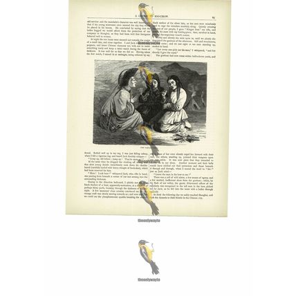 Tartar Girls, On The River Bank, China, Book Illustration (Print), c1880