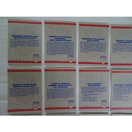 Desert Storm Trading Cards - Complete Set Series 1 - 88 Cards 1991 Topps