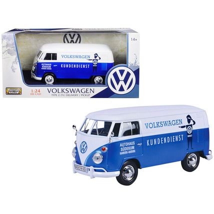 Volkswagen Type 2 (T1) Delivery Van Autohaus Sudekum "Kundendienst" Candy Blu...