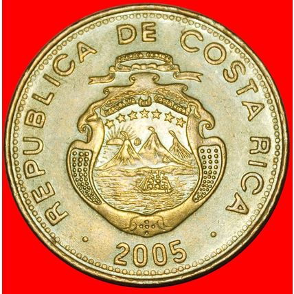 Ⰶ SHIPS (2003-2005): COSTA RICA ★ 500 COLONES 2005 THICK★LOW START★NO RESERVE