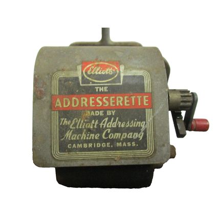 Vintage 1949 Elliott Addresserette Addressing Machine Printing Press Industrial