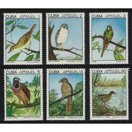 Caribic Birds 1st series 6v 1975 MNH SG#2214-2219