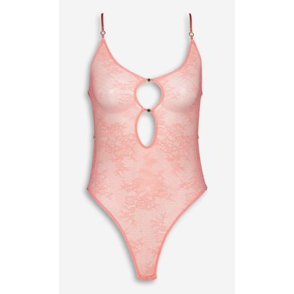 STELLA MCCARTNEY Delicate Lace With Cut Outs High Leg Bodysuit (RARE & COLLECT)