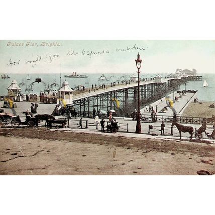 Palace Pier, Brighton, Valentine's Series, Postcard, 1904