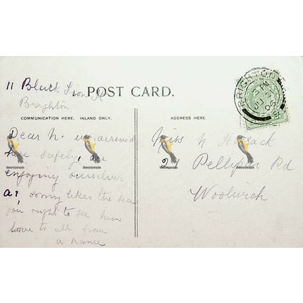 On The Palace Pier, Brighton, Sussex, Postcard, 1906