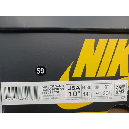 Air Jordan 1 Retro High OG “Pollen” – Men’s Size 10.5 – New with Box