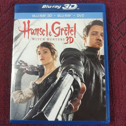 Hansel and Gretal Witch Hunters 3D - 2013 - Rated R - 3 Disc Blu/ray DVD - Used