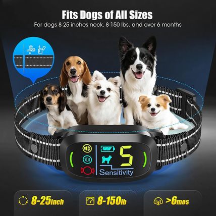 Smart AI Bark Collar for Large Medium Small Dogs, anti Barking Device with 5 Tra