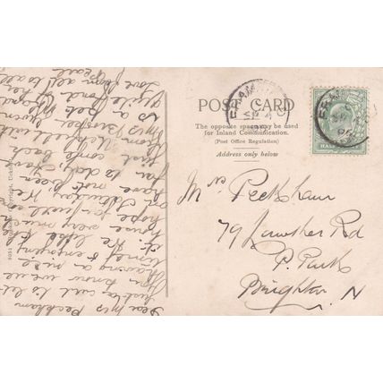 ED 141 UCKFIELD- ROCKS COTTAGE . PRINTED POSTCARD.