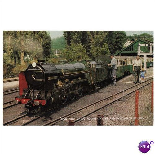 Miniature Railway Postcard RH&DR Northern Chief HYTHE Kent Pacific Loco