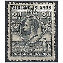 Falkland Islands 1929 SG118 2d Grey Mounted Mint . .