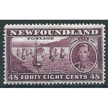 Newfoundland 1937 SG267 48c Slate & Purple Coronation Mounted Mint .. ..