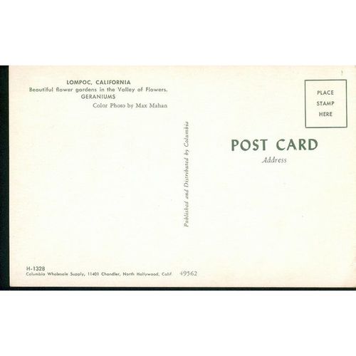 USA Postcard - Lompoc, California