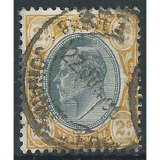 Transvaal 1903 SG257 2/- Grey-Black & Yellow Fine Used . ..