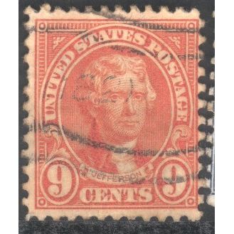 USA 1922 - SG642 - 9c pink - Jefferson - used