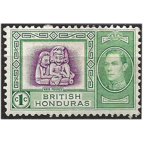 British Honduras 1938 SG150 1c Bright Green Mounted Mint . ..