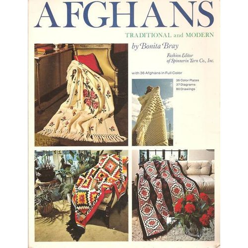 Knit/Crochet Pattern Book Afghans Traditional & Modern