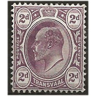 Transvaal 1902 SG246 2d Black & Purple Mounted Mint . .. .