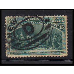 Used 238 15c Announcing His Discovery Fine K1205