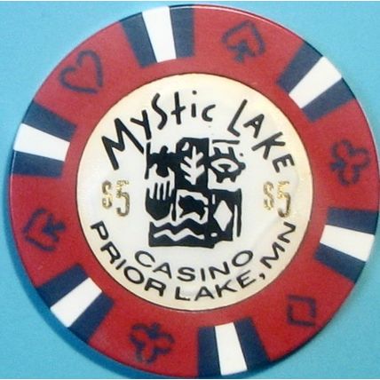 Mystic Lake. $5 Casino Chip Prior Lake, MN. W99