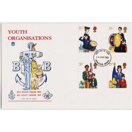 Great Britain. FDC 1982 Youth Organisations. Used