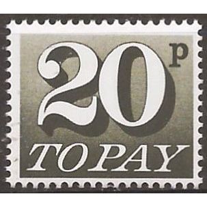 1970 D86 20p Postage Due Unmounted Mint ....